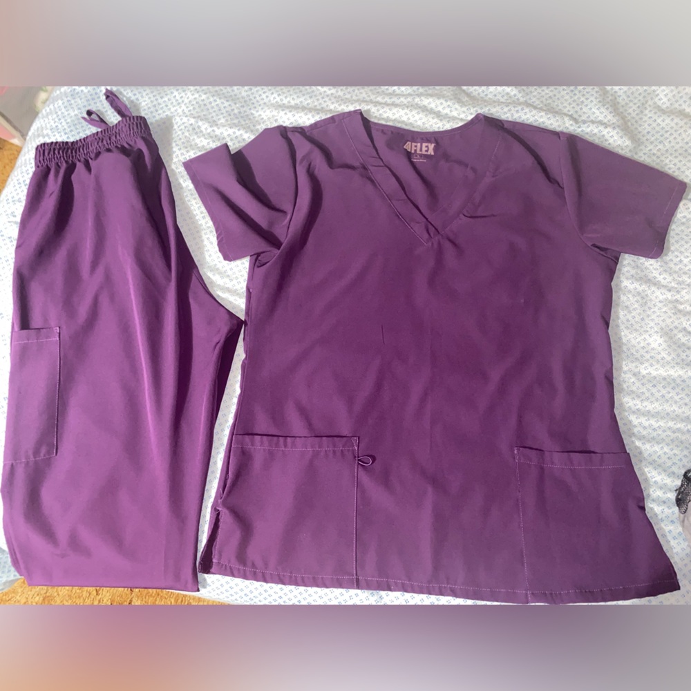 Purple Scrub Set
